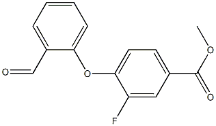 methyl 3-fluoro-4-(2-formylphenoxy)benzoate Struktur