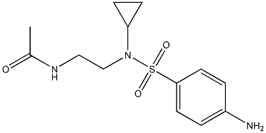 N-(2-(4-amino-N-cyclopropylphenylsulfonamido)ethyl)acetamide Struktur