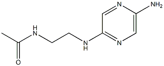 N-(2-(5-aminopyrazin-2-ylamino)ethyl)acetamide Struktur