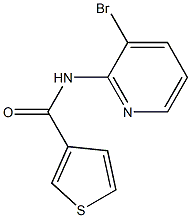 N-(3-bromopyridin-2-yl)thiophene-3-carboxamide Struktur