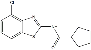 N-(4-chlorobenzo[d]thiazol-2-yl)cyclopentanecarboxamide Struktur