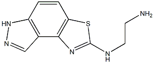 N1-(6H-thiazolo[4,5-e]indazol-2-yl)ethane-1,2-diamine Struktur