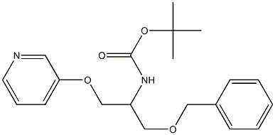 tert-butyl 1-(benzyloxy)-3-(pyridin-3-yloxy)propan-2-ylcarbamate Struktur