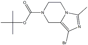 tert-butyl 1-bromo-3-methyl-5,6-dihydroimidazo[1,5-a]pyrazine-7(8H)-carboxylate Struktur