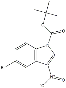 tert-butyl 5-bromo-3-nitro-1H-indole-1-carboxylate Struktur