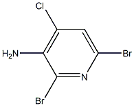 2,6-Dibromo-4-chloro-pyridin-3-ylamine Struktur