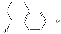 (R)-6-bromo-1,2,3,4-tetrahydronaphthalen-1-amine Struktur