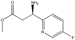 (R)-methyl 3-amino-3-(5-fluoropyridin-2-yl)propanoate Struktur