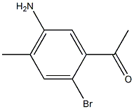 1-(5-Amino-2-bromo-4-methyl-phenyl)-ethanone Struktur