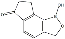 1-Hydroxy-1,3,7,8-tetrahydro-2-oxa-1-bora-as-indacen-6-one Struktur