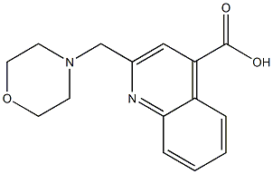 2-Morpholin-4-ylmethyl-quinoline-4-carboxylic acid Struktur