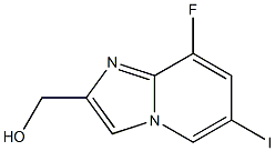 (8-Fluoro-6-iodo-imidazo[1,2-a]pyridin-2-yl)-methanol Struktur