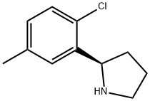 (2R)-2-(2-CHLORO-5-METHYLPHENYL)PYRROLIDINE Struktur