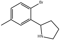 2-(2-BROMO-5-METHYLPHENYL)PYRROLIDINE Struktur