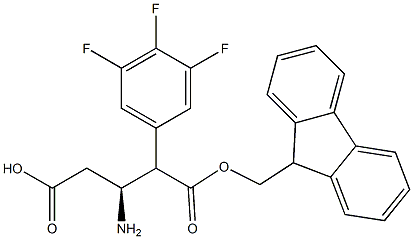 FMO-(S)-3-氨基-4-(3,4,5-三氟苯基)丁酸, , 結(jié)構(gòu)式