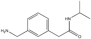 2-(3-(aminomethyl)phenyl)-N-isopropylacetamide Struktur