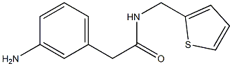 2-(3-aminophenyl)-N-(thiophen-2-ylmethyl)acetamide Struktur