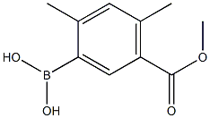 2,4-Dimethyl-5-methoxycarbonlyl-phenylboronic acid Struktur