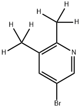 3-Bromo-(5,6-dimethyl-d6)-pyridine Struktur