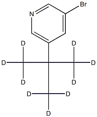 3-Bromo-5-(tert-butyl-d9)-pyridine Struktur