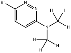 3-Bromo-6-(dimethylamino-d6)-pyridazine Struktur