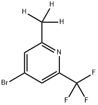 4-Bromo-2-(methyl-d3)-6-trifluoromethylpyridine Struktur