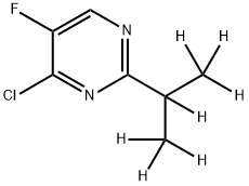 4-Chloro-5-fluoro-2-(iso-propyl-d7)-pyrimidine Struktur