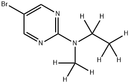 5-Bromo-2-(methylethylamino-d8)-pyrimidine Struktur