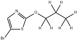 5-Bromo-2-(n-propoxy-d7)-thiazole Struktur