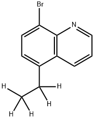 8-Bromo-5-(ethyl-d5)-quinoline Struktur