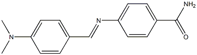 4-{[4-(dimethylamino)benzylidene]amino}benzamide Struktur