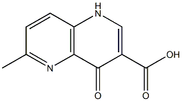 6-Methyl-4-oxo-1,4-dihydro-[1,5]naphthyridine-3-carboxylic acid Structure