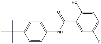 N-(4-tert-Butylphenyl)-5-fluoro-2-hydroxybenzamide Struktur