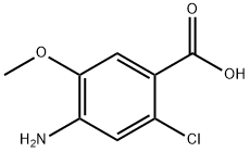 4-Amino-2-chloro-5-methoxy-benzoic acid Struktur