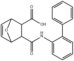 3-([1,1'-biphenyl]-2-ylcarbamoyl)-7-oxabicyclo[2.2.1]hept-5-ene-2-carboxylic acid Struktur