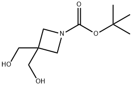 tert-butyl 3,3-bis(hydroxymethyl)azetidine-1-carboxylate Struktur