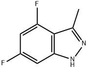 4,6-Difluoro-3-methyl-1H-indazole Struktur