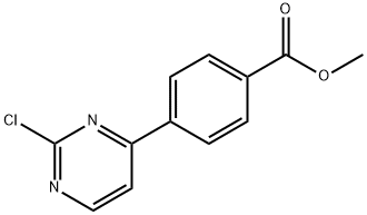 4-(2-chloro-4-pyrimidinyl)benzoic acid methyl ester Struktur