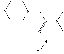 N,N-Dimethyl-2-(piperazin-1-yl)acetamide hydrochloride Struktur