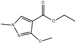 ethyl 3-methoxy-1-methyl-1H-pyrazole-4-carboxylate Struktur