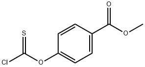 methyl 4-(chlorocarbonothioyloxy)benzoate Struktur