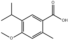 5-isopropyl-4-methoxy-2-methylbenzoic acid Struktur