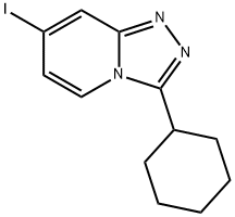 3-Cyclohexyl-7-iodo-1,2,4-triazolo[4,3-a]pyridine Struktur