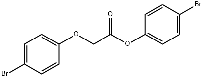 4-bromophenyl 2-(4-bromophenoxy)acetate Struktur