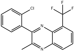 3-(2-Chlorophenyl)-2-methyl-5-(trifluoromethyl)quinoxaline Struktur