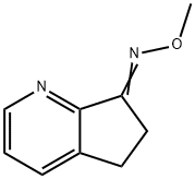 (Z)-5H-Cyclopenta[b]pyridin-7(6H)-one O-methyl oxime Struktur