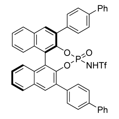 N-[(11bR)-2,6-bis([1,1'-biphenyl]-4-yl)-4-oxidodinaphtho[2,1-d:1',2'-f][1,3,2]dioxaphosphepin-4-yl]-1,1,1-trifluoro-Methanesulfonamide Struktur