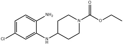 1-PIPERIDINECARBOXYLIC ACID, 4-[(4-AMINO-5-CHLOROPHENYL)AMINO], ETHYL ESTER Struktur