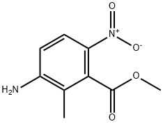 3-Amino-2-methyl-6-nitro methylbenzoate Struktur