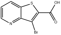 3-Bromo-thieno[3,2-b]pyridine-2-carboxylic acid Struktur